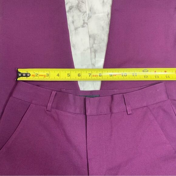 Universal Standard Cigarette Work Pants career Purple Size 3XS (2 / 4 ) NWT NEW - Picture 5 of 10